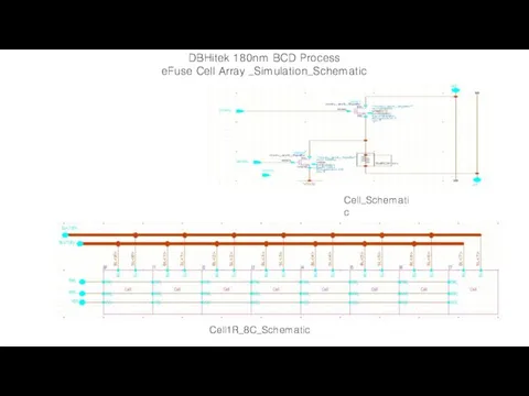 DBHitek 180nm BCD Process eFuse Cell Array _Simulation_Schematic Cell_Schematic Cell1R_8C_Schematic