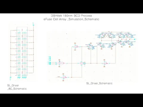 DBHitek 180nm BCD Process eFuse Cell Array _Simulation_Schematic SL_Driver _8C_Schematic SL_Driver_Schematic