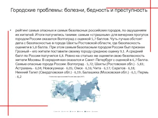 Городские проблемы: болезни, бедность и преступность рейтинг самых опасных и самых