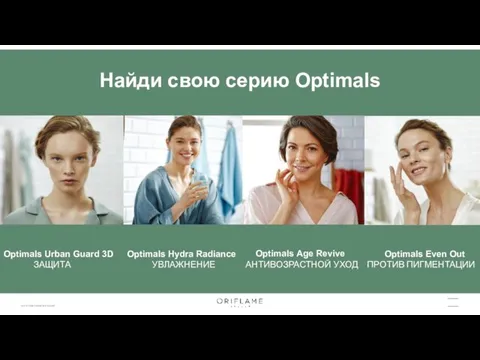 Optimals Urban Guard 3D ЗАЩИТА Optimals Hydra Radiance УВЛАЖНЕНИЕ Optimals Age