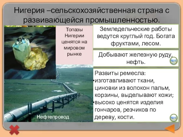 Развиты ремесла: изготавливают ткани, циновки из волокон пальм, корзины, выделывают кожи;