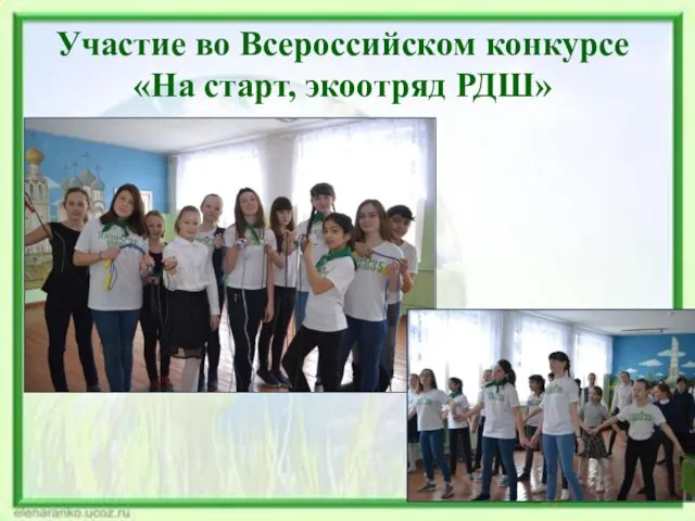 Участие во Всероссийском конкурсе «На старт, экоотряд РДШ»
