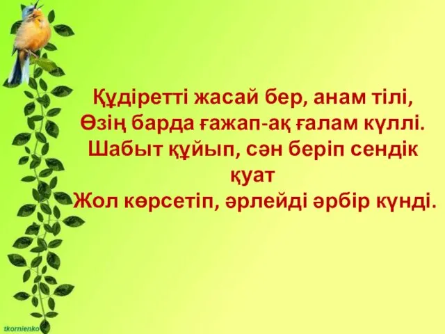 Бірліктері: - Сұрақты мәселені талқылауға қатысу және өзінің ойын жеткізе білу;