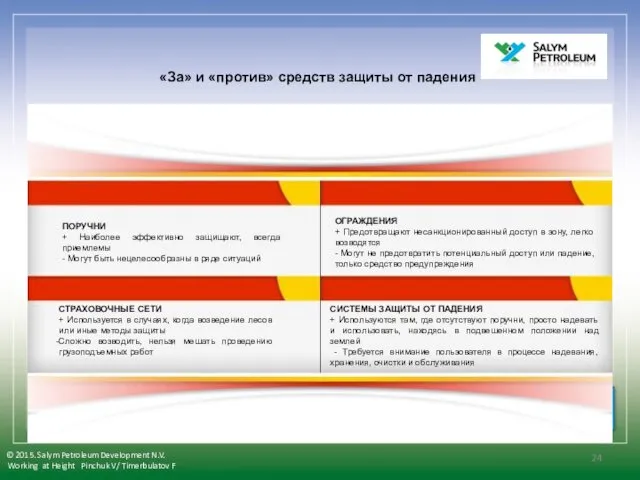 «За» и «против» средств защиты от падения ПОРУЧНИ + Наиболее эффективно