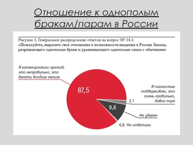 Отношение к однополым бракам/парам в России