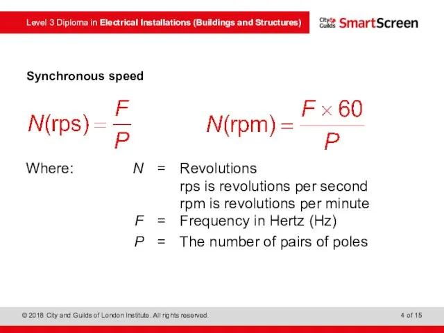 Synchronous speed