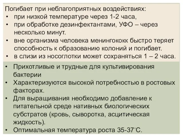 Погибает при неблагоприятных воздействиях: при низкой температуре через 1-2 часа, при