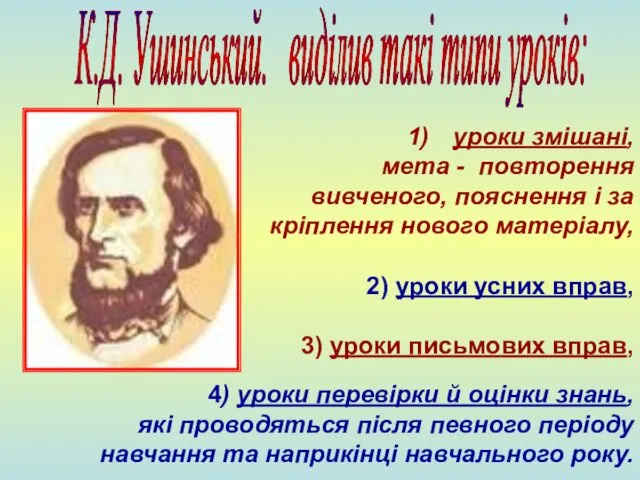 уроки змішані, мета - повторення вивченого, пояснення і за кріплення нового