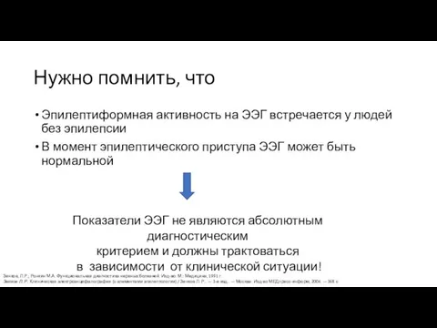 Нужно помнить, что Эпилептиформная активность на ЭЭГ встречается у людей без