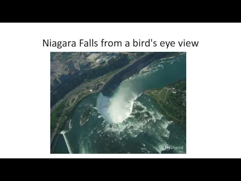 Niagara Falls from a bird's eye view