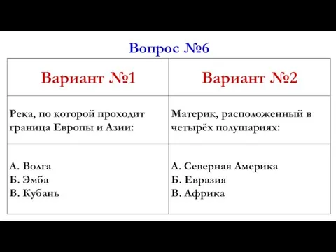 Вопрос №6