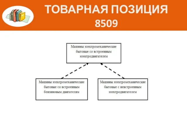 ТОВАРНАЯ ПОЗИЦИЯ 8509