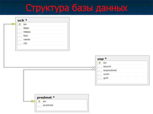 Структура базы данных