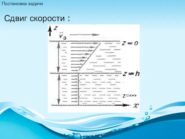 Сдвиг скорости : Постановка задачи