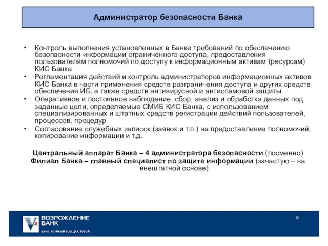 Контроль выполнения установленных в Банке требований по обеспечению безопасности информации ограниченного