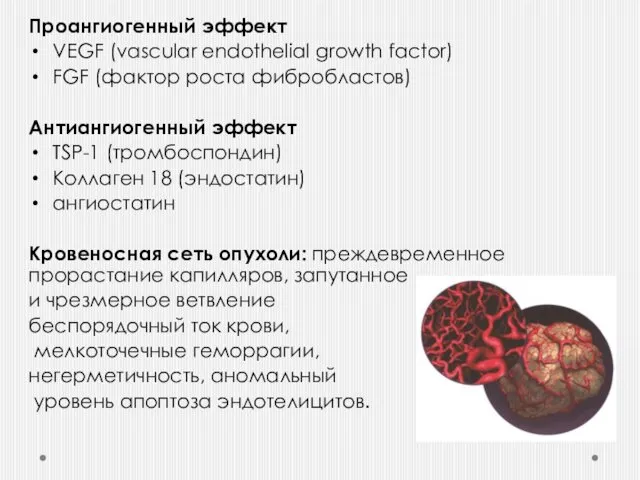 Проангиогенный эффект VEGF (vascular endothelial growth factor) FGF (фактор роста фибробластов)