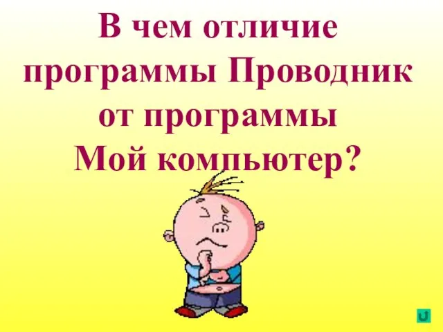 В чем отличие программы Проводник от программы Мой компьютер?