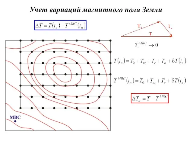 Учет вариаций магнитного поля Земли