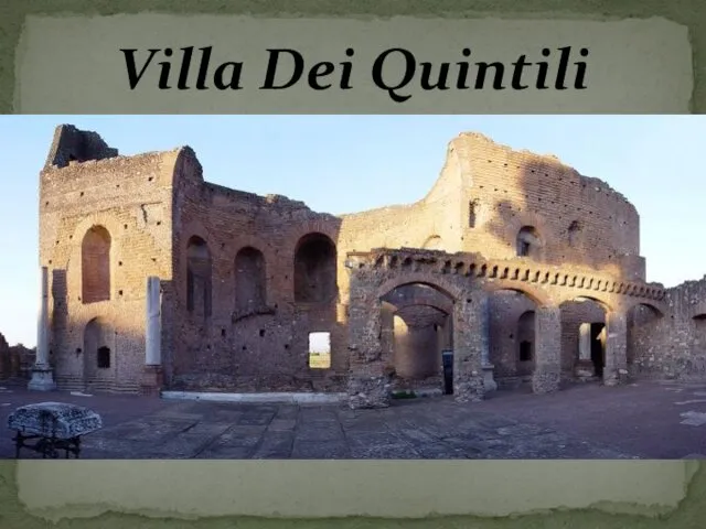 Villa Dei Quintili