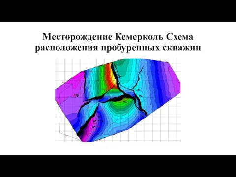 Месторождение Кемерколь Схема расположения пробуренных скважин