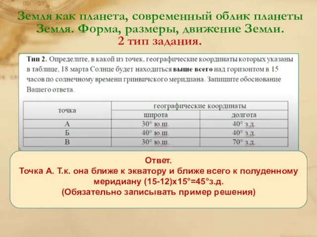 Земля как планета, современный облик планеты Земля. Форма, размеры, движение Земли.