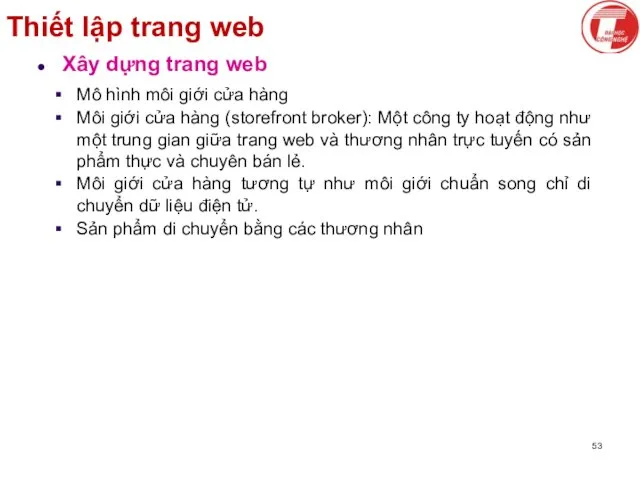 Thiết lập trang web Xây dựng trang web Mô hình môi