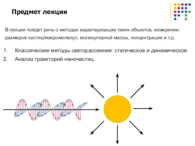 Предмет лекции В лекции пойдет речь о методах характеризации таких объектов,