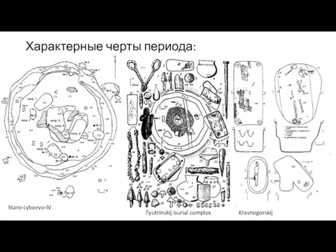 Характерные черты периода: духовная жизнь Staro-Lybaevo-IV Tyutrinskij burial complex Krasnogorskij