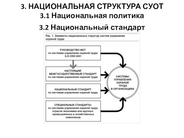 3. НАЦИОНАЛЬНАЯ СТРУКТУРА СУОТ 3.1 Национальная политика 3.2 Национальный стандарт