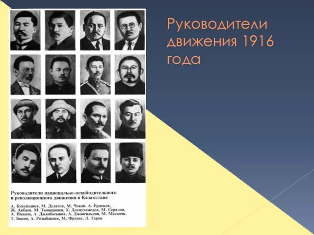 Руководители движения 1916 года