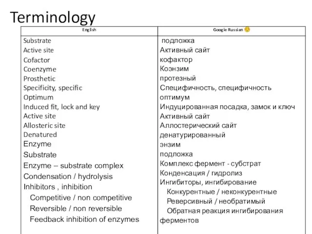 Terminology