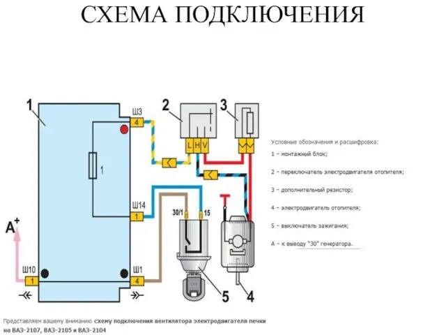 СХЕМА ПОДКЛЮЧЕНИЯ