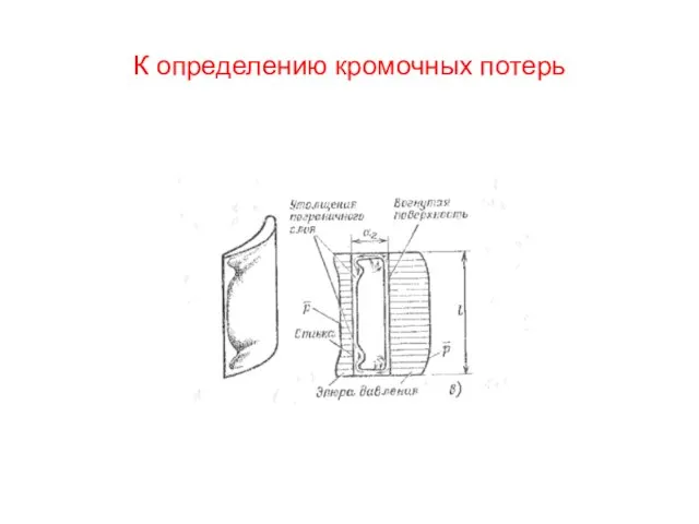 К определению кромочных потерь