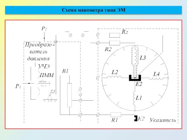 Схема манометра типа ЭМ