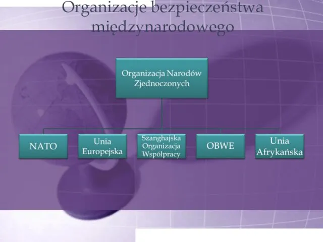 Organizacje bezpieczeństwa międzynarodowego