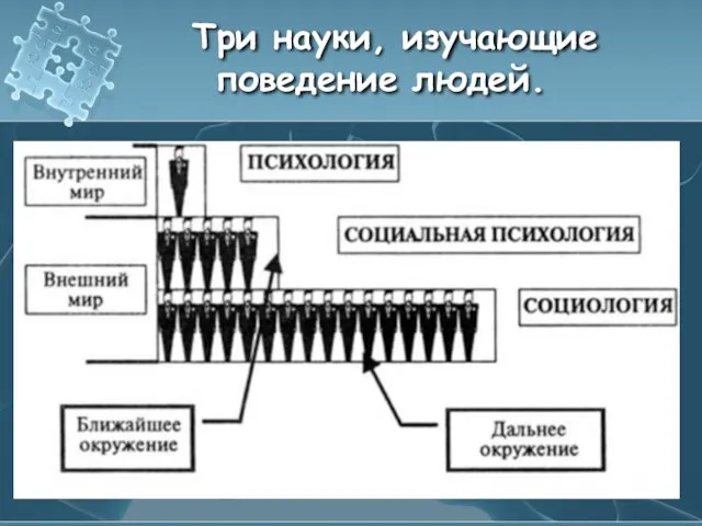 Три науки, изучающие поведение людей.