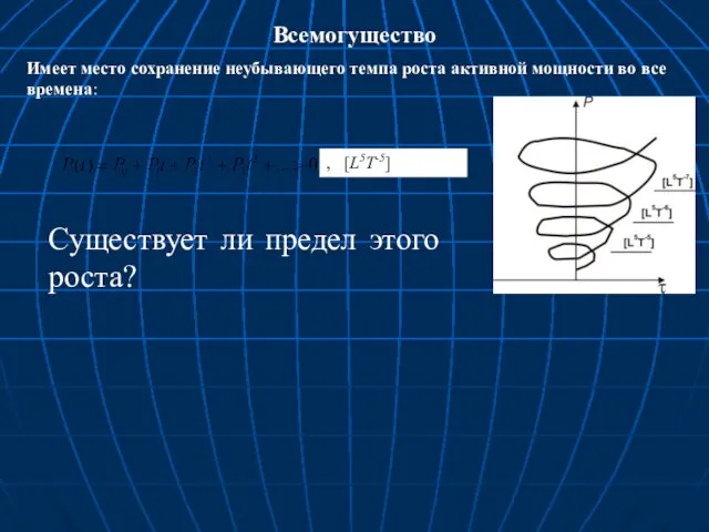 Существует ли предел этого роста? , [L5T-5] Всемогущество Имеет место сохранение