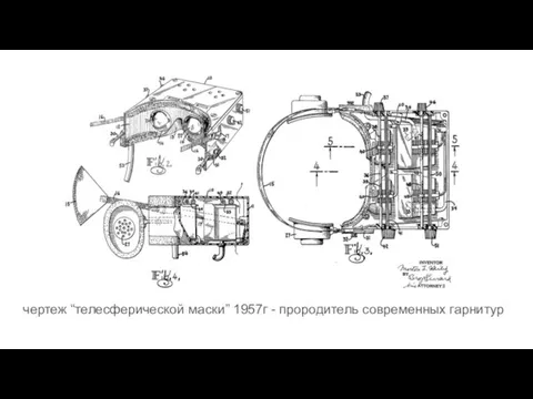 чертеж “телесферической маски” 1957г - прородитель современных гарнитур