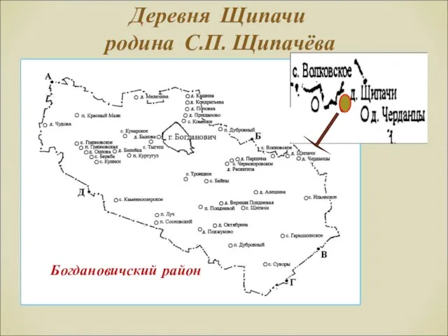 Деревня Щипачи родина С.П. Щипачёва Богдановичский район