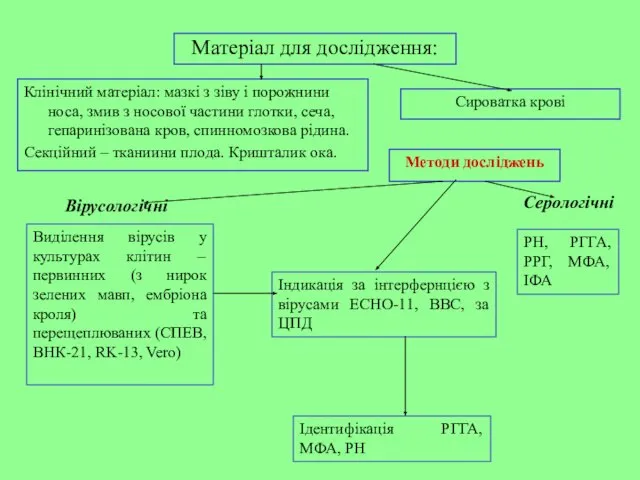 Матеріал для дослідження: Клінічний матеріал: мазкі з зіву і порожнини носа,