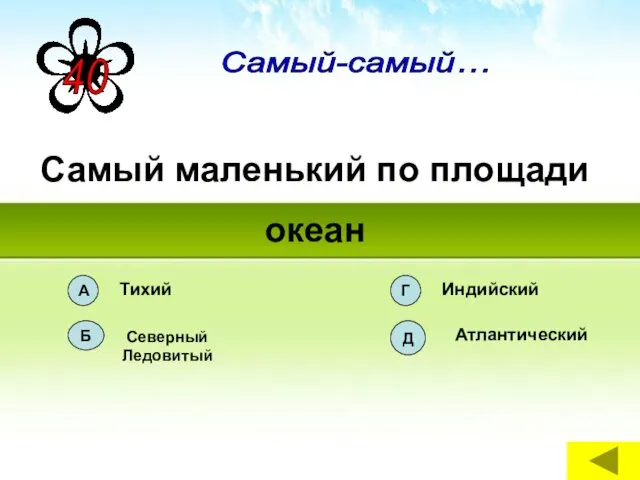 Самый маленький по площади океан Самый-самый…