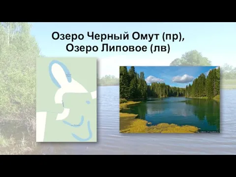 Озеро Черный Омут (пр), Озеро Липовое (лв)