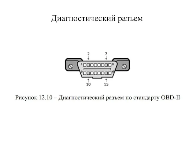 Диагностический разъем