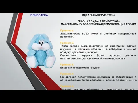 ПРИЗОТЕКА ИДЕАЛЬНАЯ ПРИЗОТЕКА ГЛАВНАЯ ЗАДАЧА ПРИЗОТЕКИ – МАКСИМАЛЬНО ЭФФЕКТИВНАЯ ДЕМОНСТРАЦИЯ ТОВАРА