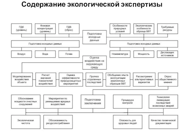 Содержание экологической экспертизы