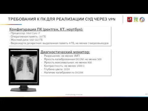 medradiology.moscow ТРЕБОВАНИЯ К ПК ДЛЯ РЕАЛИЗАЦИИ СУД ЧЕРЕЗ VPN Конфигурация ПК