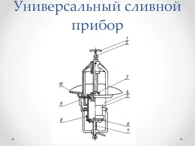 Универсальный сливной прибор