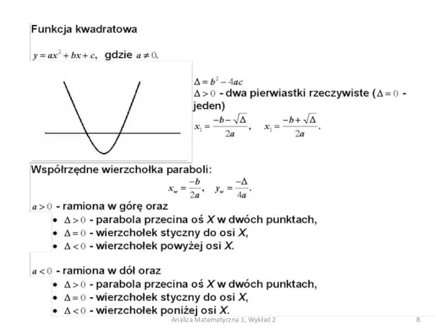 Analiza Matematyczna 1, Wykład 2