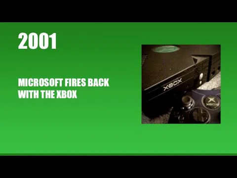 2001 MICROSOFT FIRES BACK WITH THE XBOX