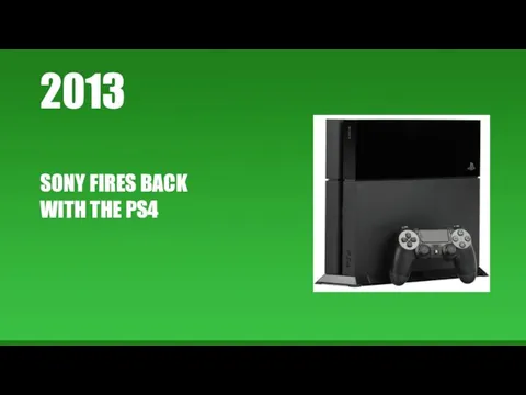 2013 SONY FIRES BACK WITH THE PS4